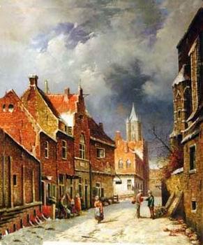 unknow artist European city landscape, street landsacpe, construction, frontstore, building and architecture. 159 France oil painting art